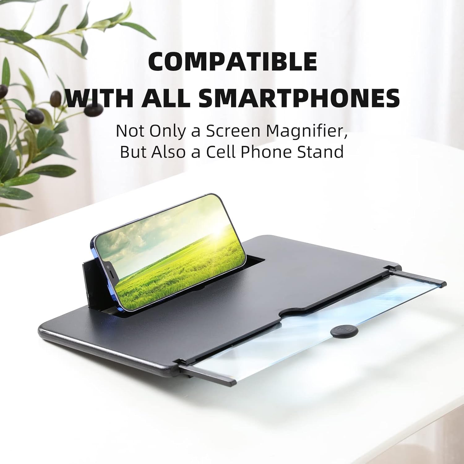 Experience Movies and Gaming Like Never Before with the 14" HD 3D Screen Magnifier for Your Smartphone