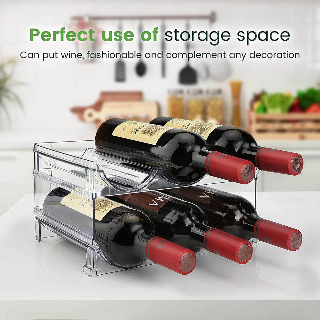 Maximize Your Space with Our Stackable Water Bottle Organizer - 2 Pack for Effortless Storage Solutions