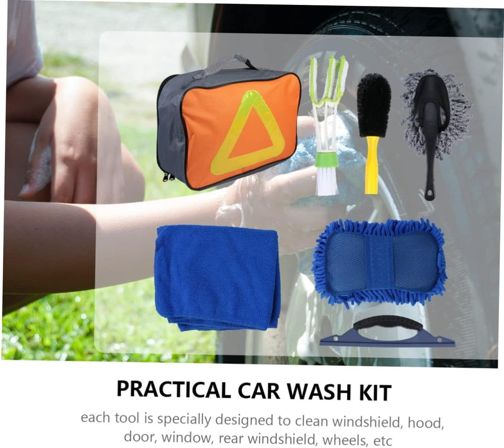 Car Cleaning Tool Kit Car Wash Cleaning Supplies Lightweight Wash Kit for Easy Maintenance