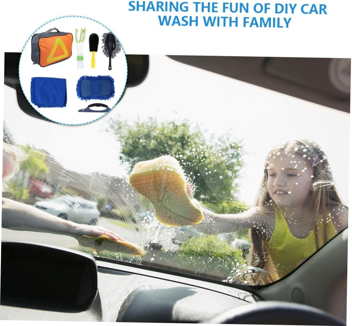 Car Cleaning Tool Kit Car Wash Cleaning Supplies Lightweight Wash Kit for Easy Maintenance