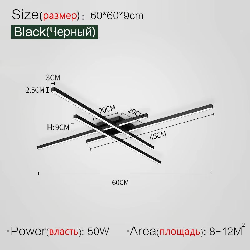 Elevate Your Space with Our Modern Minimalist Ceiling Light - Perfect for Bedrooms, Living Rooms, and Villas