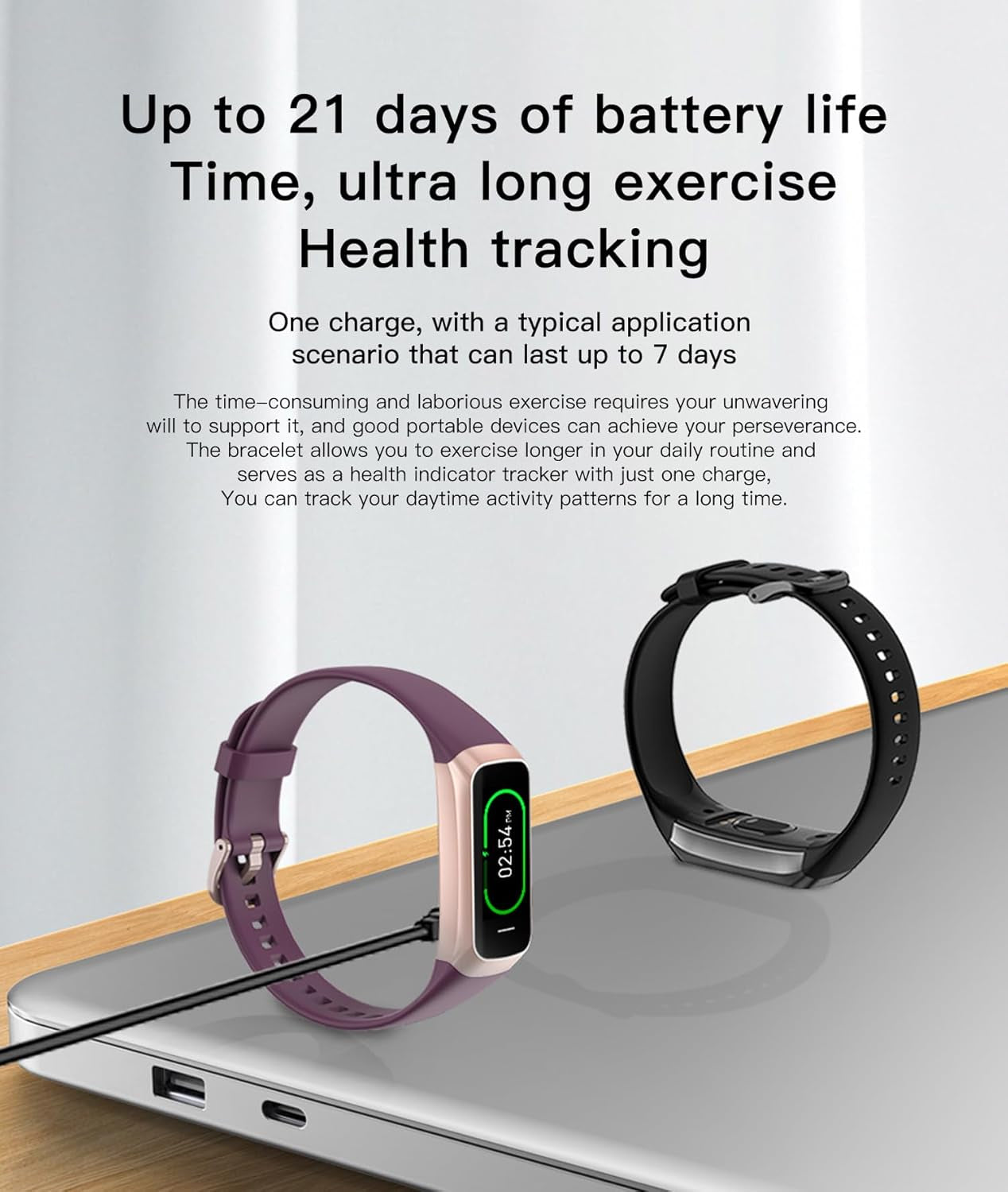 Stay Fit and Stylish with the C60 Health Fitness Tracker: Slim, Waterproof, and Packed with 25 Sports Modes!