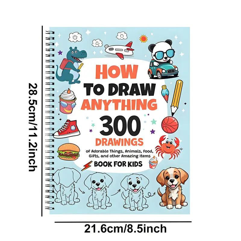 Unleash Your Creativity: 300 Adorable Animal Food & Fun Patterns for Stress Relief and Imagination Boosting - Perfect DIY Drawing Gift for Adults and Students!