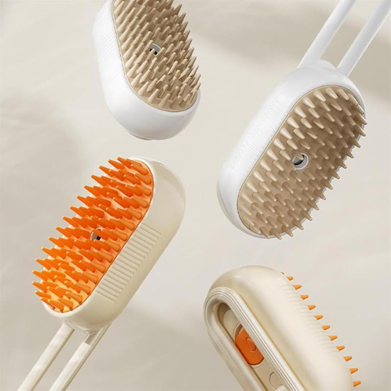 3-in-1 Steam Pet Brush - Advanced Grooming Comb for Dogs & Cats, Effortlessly Remove Fur with Steamy Mist Technology