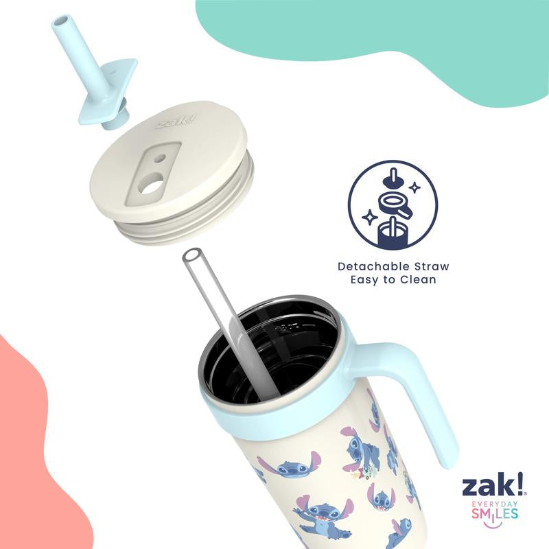 Zak Designs Fairway Kids Insulated Stainless Steel Tumbler - Splash-Proof Lid & Silicone Spout for Easy Sipping!