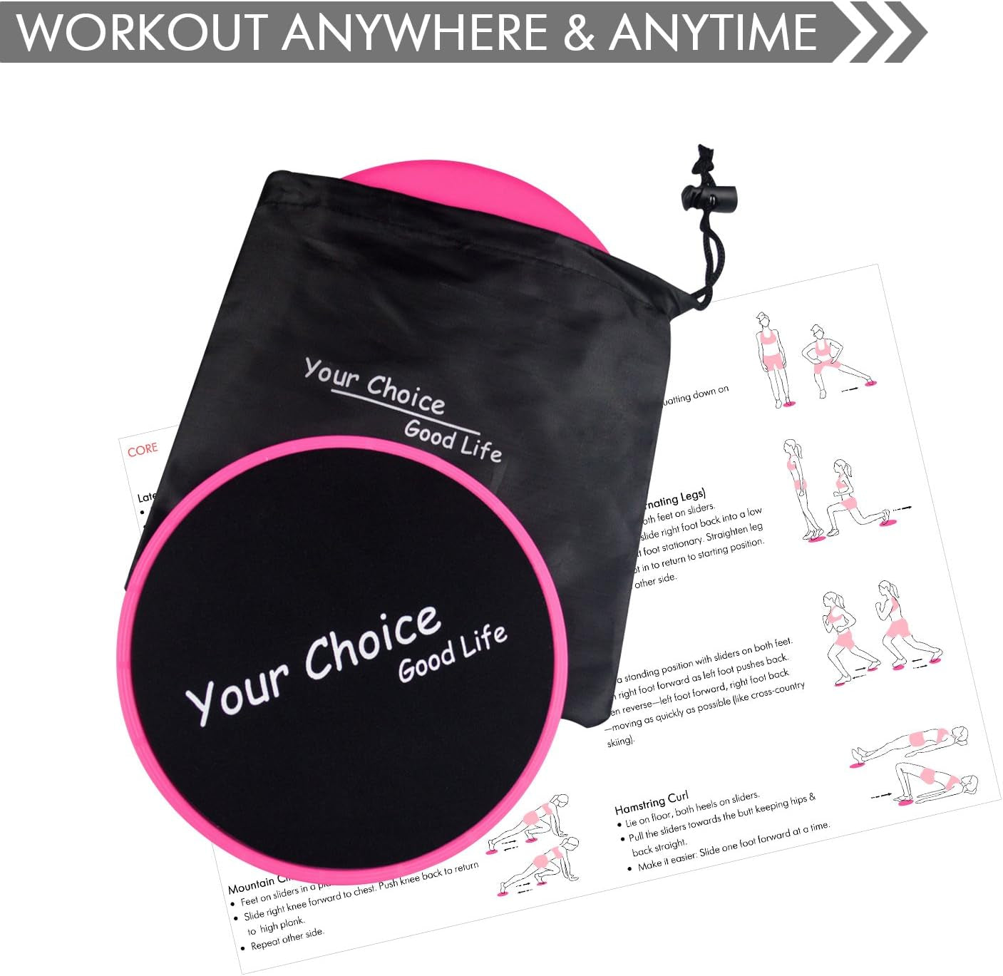 Transform Your Workouts with Our Versatile 7" Core Sliders - Perfect for Carpet & Hardwood Floors!