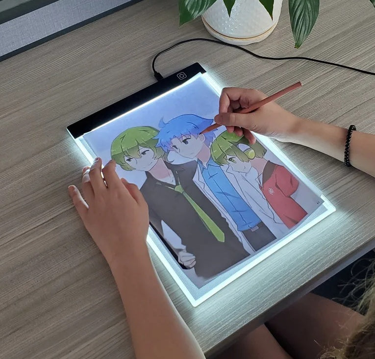 Dimmable LED Drawing Pad - Adjustable Light Animation Table for Kids - Perfect Educational Gift!