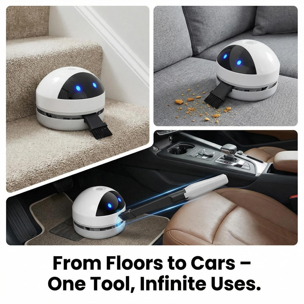 Potente Mini Aspiradora De Mesa Inalámbrica: Limpieza Eficaz y Portátil para Tu Hogar