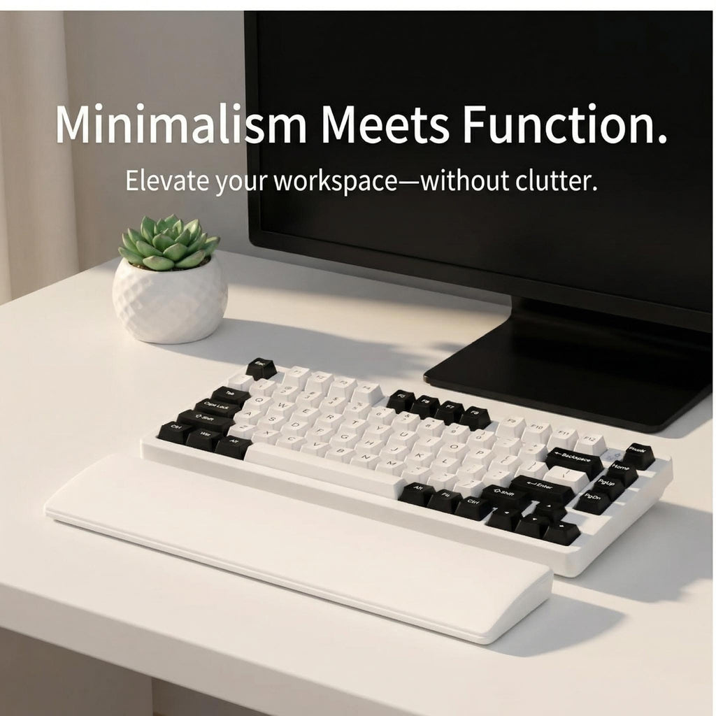 Elevate Your Gaming Experience with the Ergonomic 81 Keys Memory Foam Wrist Rest Pad - Ultimate Comfort and Support for Long Hours of Play