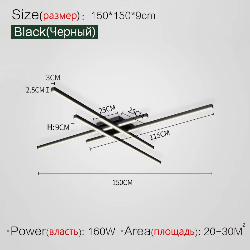 Elevate Your Space with Our Modern Minimalist Ceiling Light - Perfect for Bedrooms, Living Rooms, and Villas