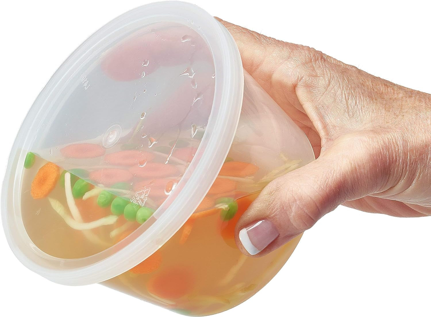 Versatile Food Storage Containers Set - 44 BPA-Free Clear Round Containers with Airtight Lids in 8oz, 16oz, and 32oz Sizes for Meal Prep, Freezer Storage, and More