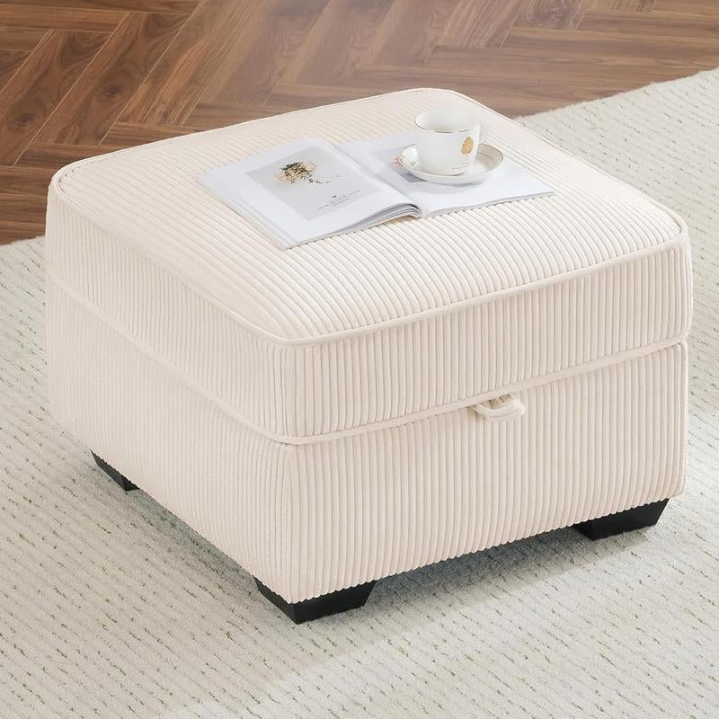 Amerlife Modern Oversized Sofa – Premium Bouclé/Chenille/Corduroy | 23" Deep Seat | USB Charging Ports | Cup Holders | Heavy-Duty Frame (2400 lbs Capacity)