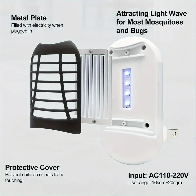 Indoor Electric Bug Zapper Lamp - UV LED Insect Trap for Home, Balcony & Patio - Chemical-Free & Compact Design