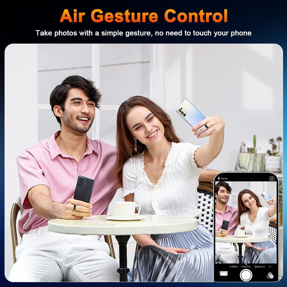 Revolutionary 2025 Smart Ring Health Tracker: Monitor Blood Pressure, Heart Rate & Sleep Patterns with Bluetooth Connectivity and IP68 Waterproof Design for Active Lifestyles