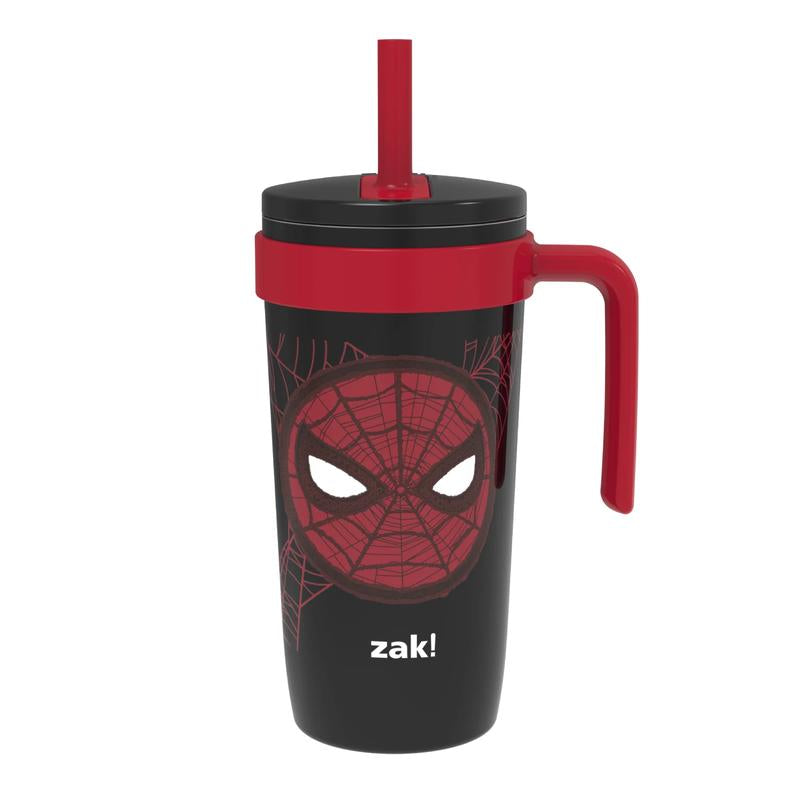Zak Designs Fairway Kids Insulated Stainless Steel Tumbler - Splash-Proof Lid & Silicone Spout for Easy Sipping!