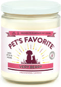 Pet Odor Candle, Clean Burning, Long Lasting Scented Candles with a 70 Hour Burn Time, Very Berry