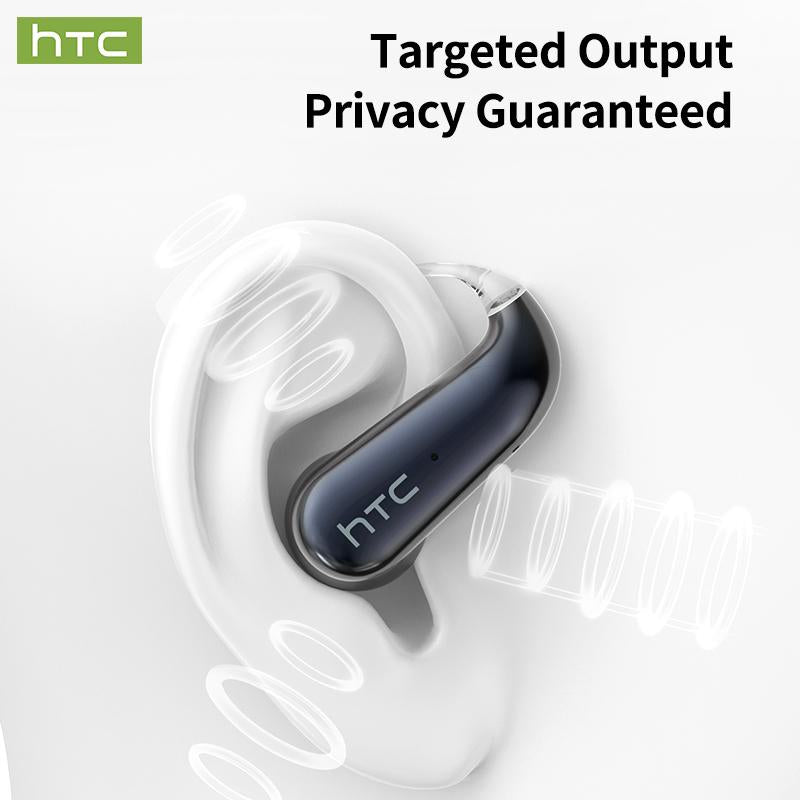 HTC NE38 OWS Wireless Translation Earbuds - Real-Time Translation in 134 Languages, Bluetooth 6.0, IPX5 Waterproof, HIFI Sound, Perfect for Office, Sports, Study & Calls - Built-In Microphone & AI Technology