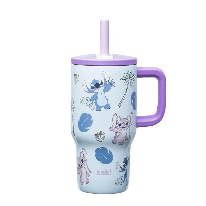 Zak Designs Fairway Kids Insulated Stainless Steel Tumbler - Splash-Proof Lid & Silicone Spout for Easy Sipping!