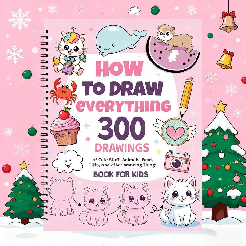 Unleash Your Creativity: 300 Adorable Animal Food & Fun Patterns for Stress Relief and Imagination Boosting - Perfect DIY Drawing Gift for Adults and Students!