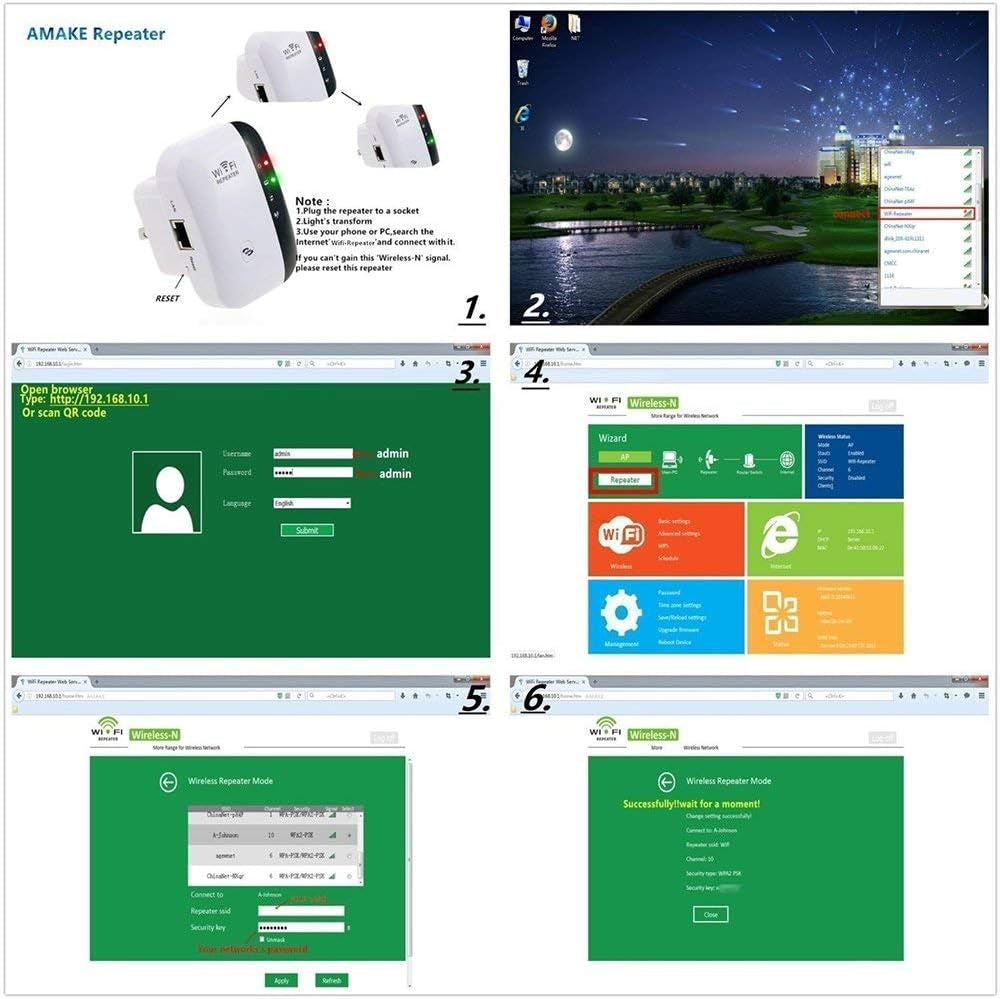Boost Your WiFi Signal with Our Easy-to-Set-Up Range Extender - Perfect for 2.4G Networks with Integrated Antennas and LAN Port