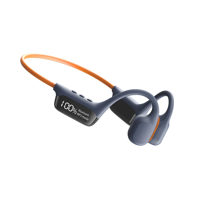Revolutionary Bone Conduction Bluetooth 5.4 Headphones - Waterproof IPX8, Perfect for Swimming & Sports, Includes 32GB MP3 Player Support
