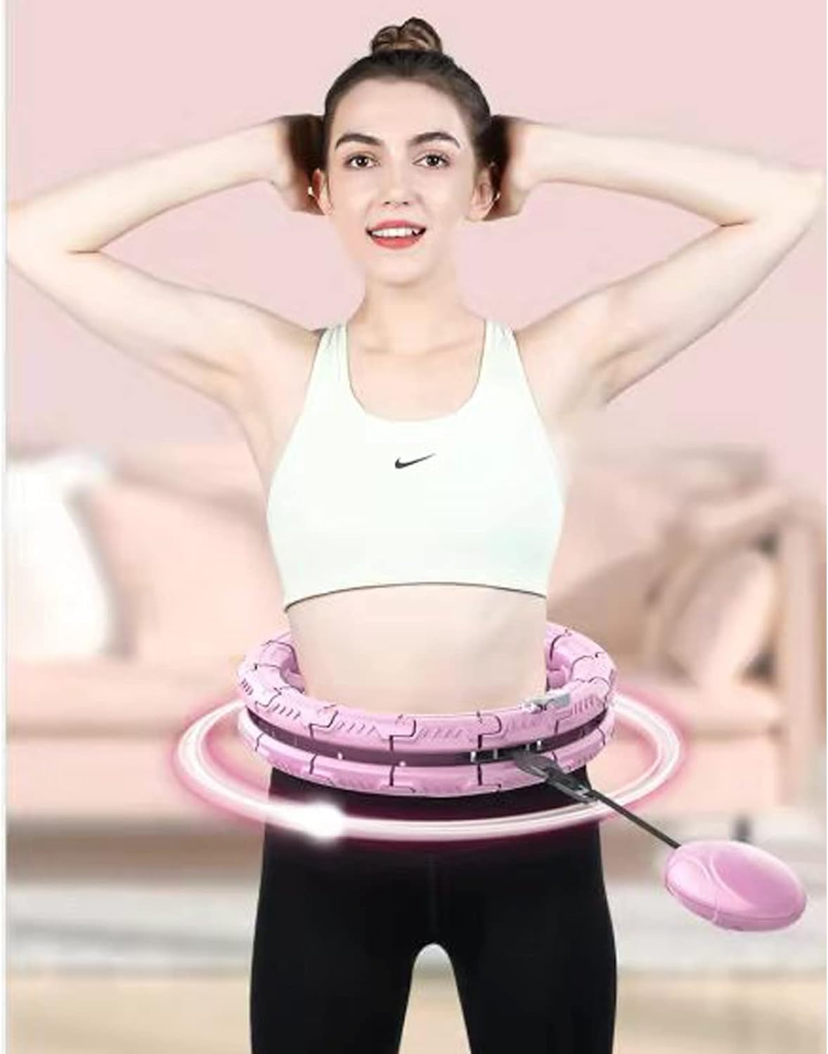 Transform Your Workout with the Smart Weighted Hula Exercise Hoop - 2-in-1 Fitness & Massage for All Ages!