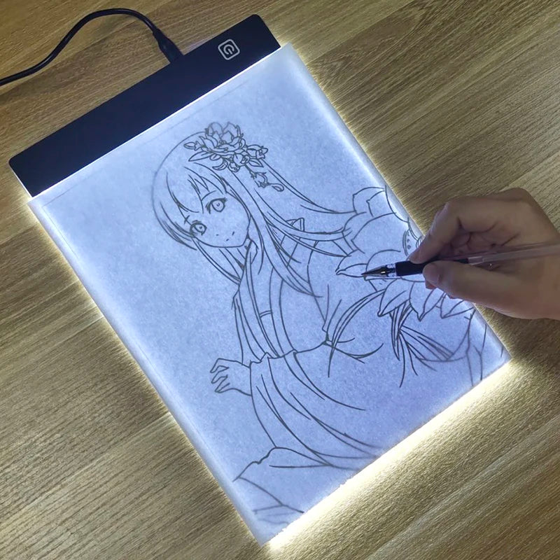 Dimmable LED Drawing Pad - Adjustable Light Animation Table for Kids - Perfect Educational Gift!