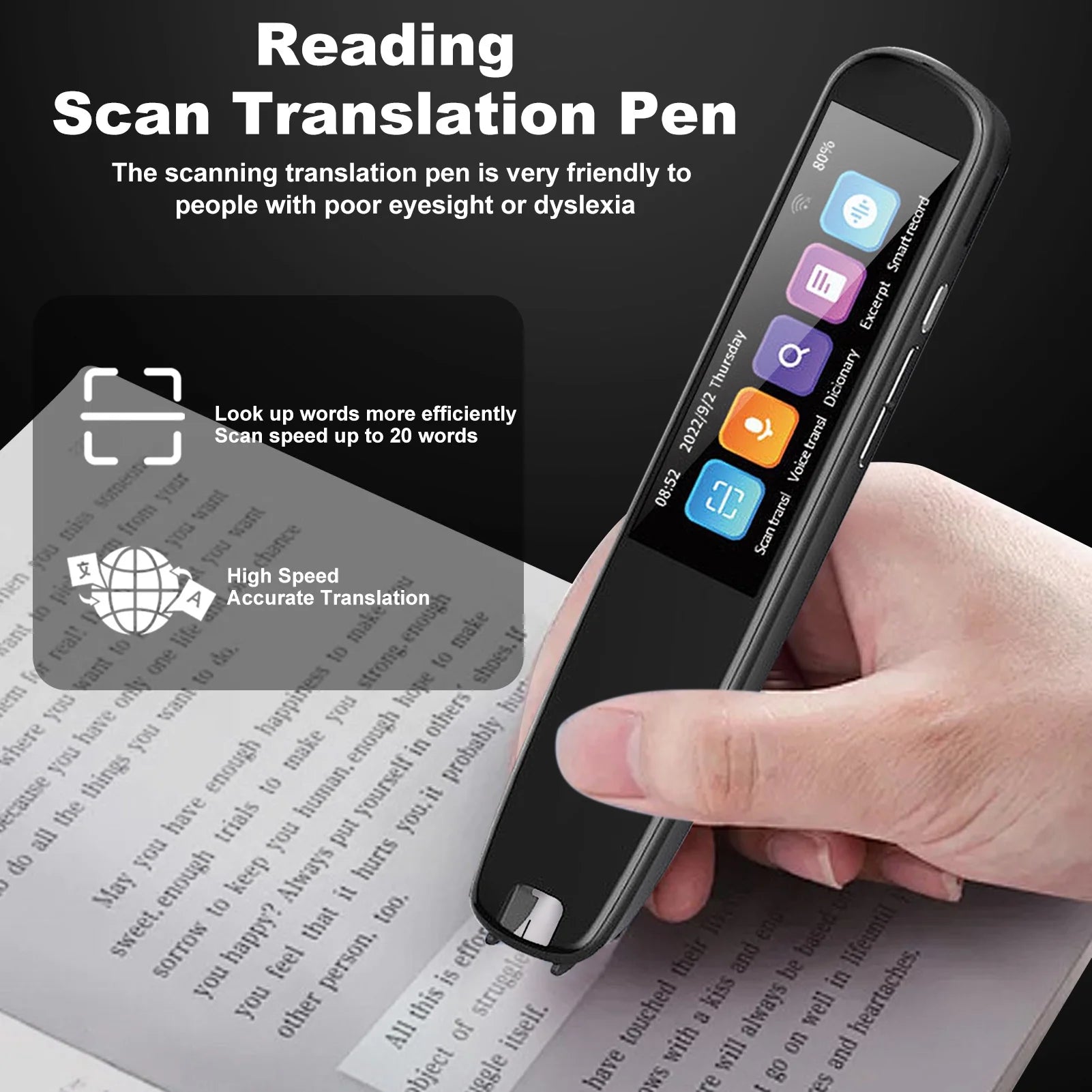 Smart Translation & Reading Pen – Instantly Reads, Speaks & Translates 131 Languages