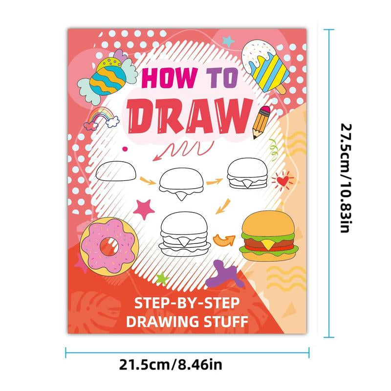 Unleash Your Creativity: 300 Adorable Animal Food & Fun Patterns for Stress Relief and Imagination Boosting - Perfect DIY Drawing Gift for Adults and Students!