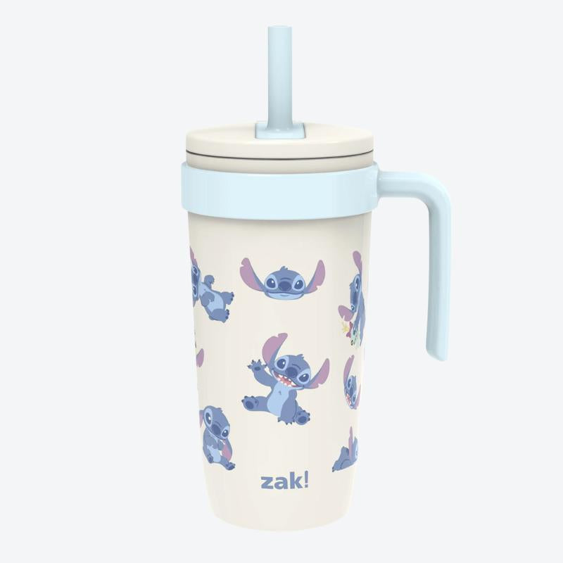 Zak Designs Fairway Kids Insulated Stainless Steel Tumbler - Splash-Proof Lid & Silicone Spout for Easy Sipping!
