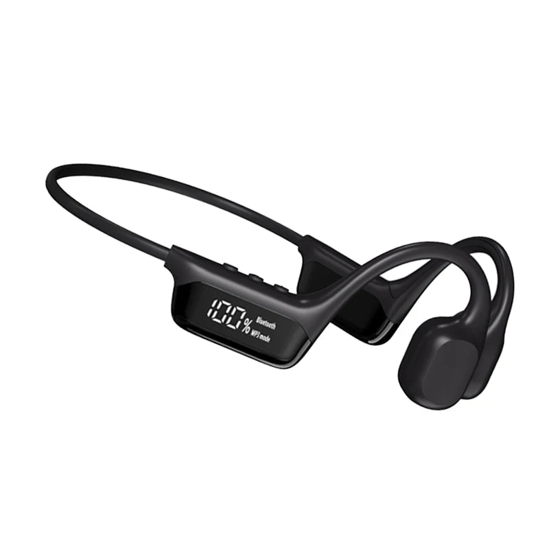 Revolutionary Bone Conduction Bluetooth 5.4 Headphones - Waterproof IPX8, Perfect for Swimming & Sports, Includes 32GB MP3 Player Support