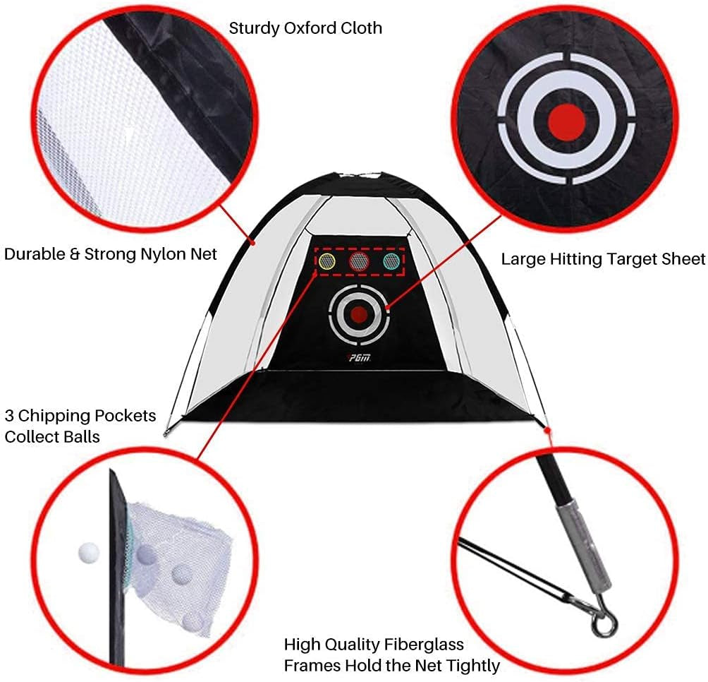 Ultimate Golf Practice Net: 10x7 Feet Heavy Duty Training System for Backyard & Indoor Use – Perfect for Swing Improvement and Skill Development