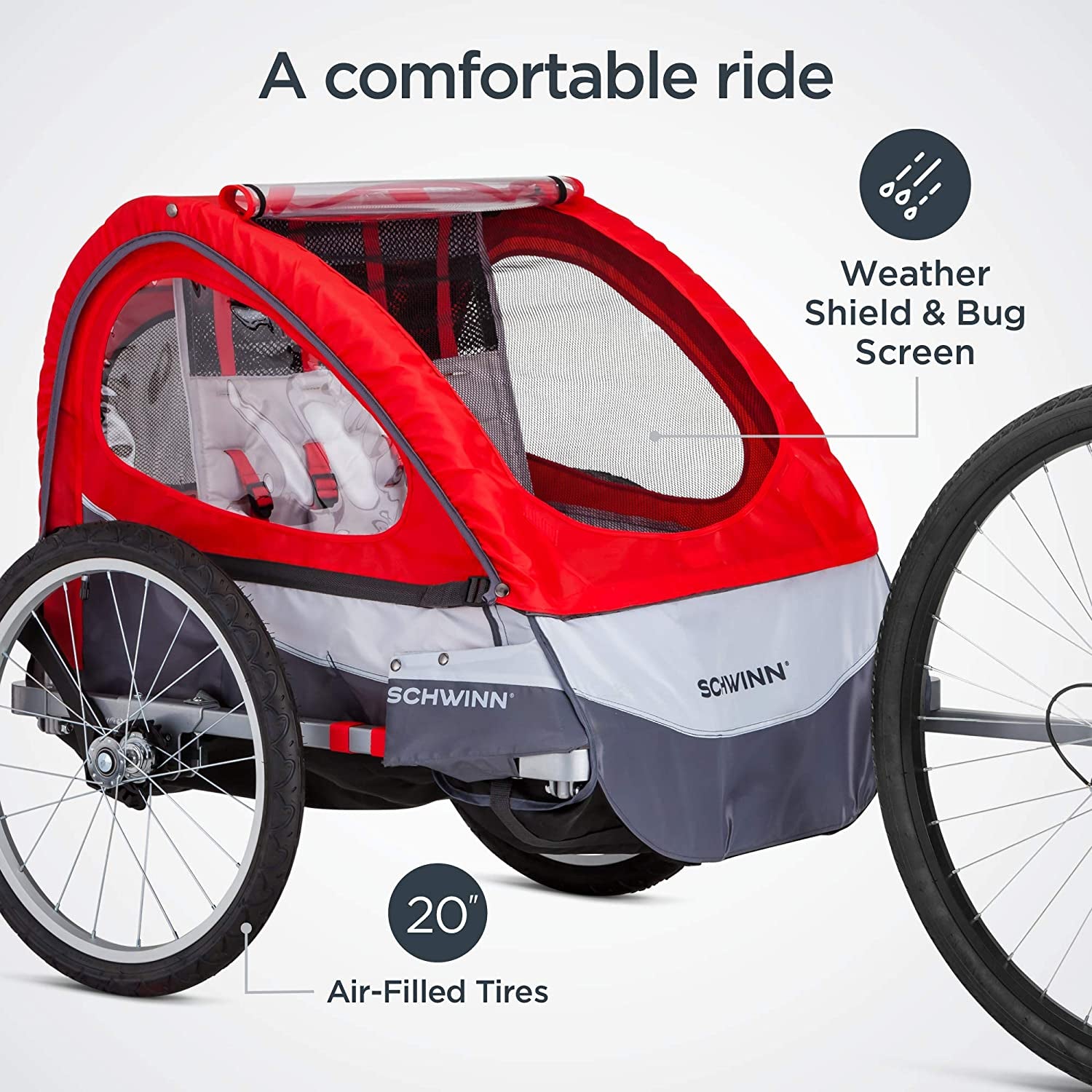 Adventure Awaits with the Trailblazer Plus Kids Bike Trailer - Versatile, Safe, and Stylish for Family Rides